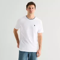 U.S. Polo Assn. Tipped Mens Crew Neck Short Sleeve Stretch Fabric T-Shirt