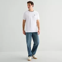 U.S. Polo Assn. Tipped Mens Crew Neck Short Sleeve Stretch Fabric T-Shirt