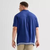 St. John's Bay Mens Short Sleeve Breathable Big and Tall Camp Shirt