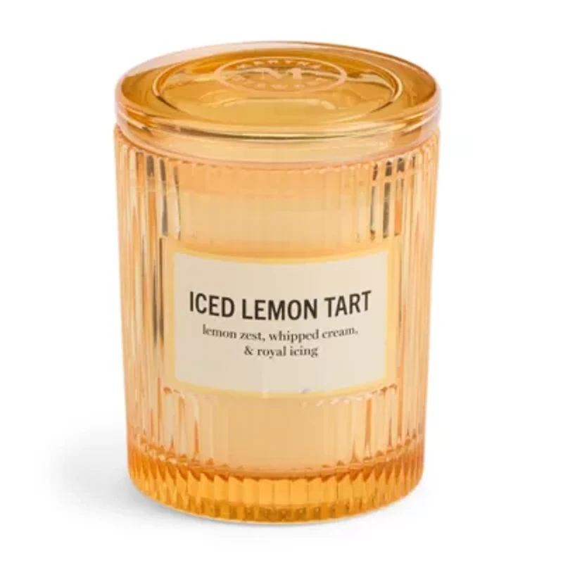 Martha Stewart 10oz Iced Lemon Tart Single Wick Scented Jar Candle