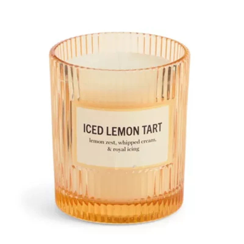 Martha Stewart 10oz Iced Lemon Tart Single Wick Scented Jar Candle