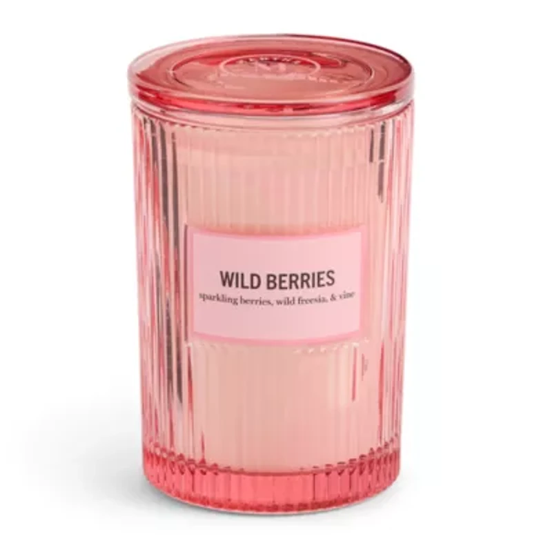 Martha Stewart 19oz Wild Berries 2-Wick Scented Jar Candle