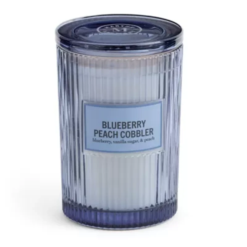 Martha Stewart 19oz Blueberry Peach Cobbler 2-Wick Scented Jar Candle
