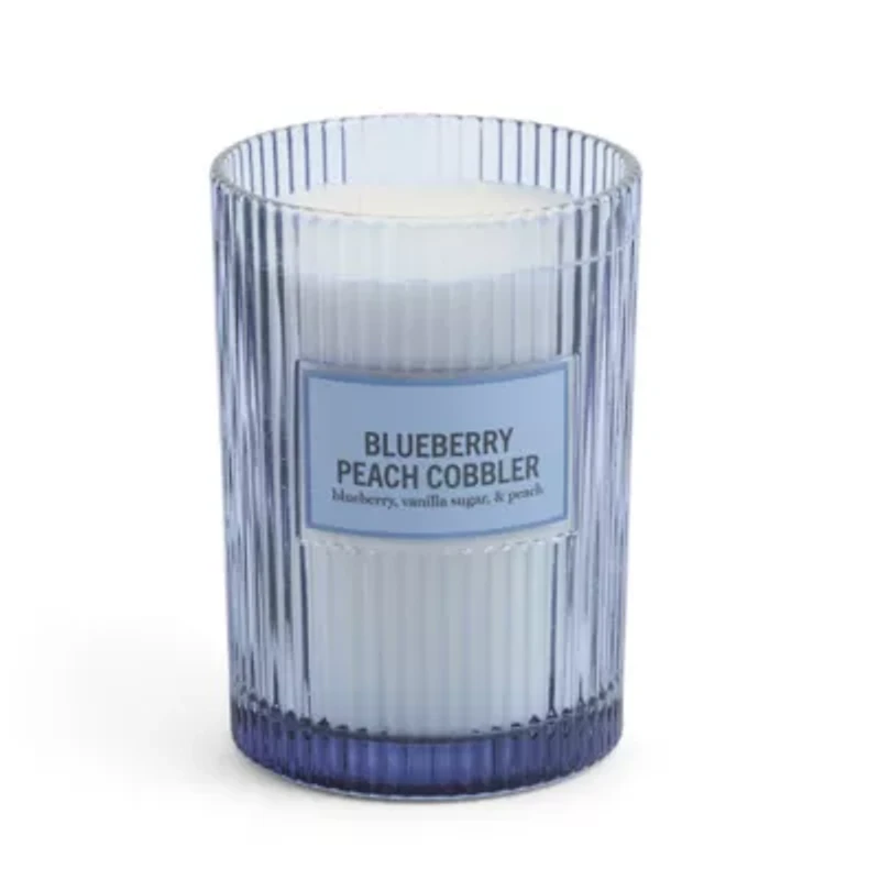 Martha Stewart 19oz Blueberry Peach Cobbler 2-Wick Scented Jar Candle