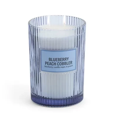 Martha Stewart 19oz Blueberry Peach Cobbler 2-Wick Scented Jar Candle