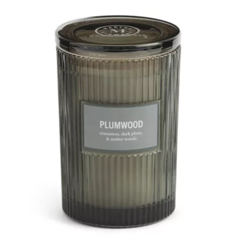 Martha Stewart 19oz Plumwood 2-Wick Scented Jar Candle