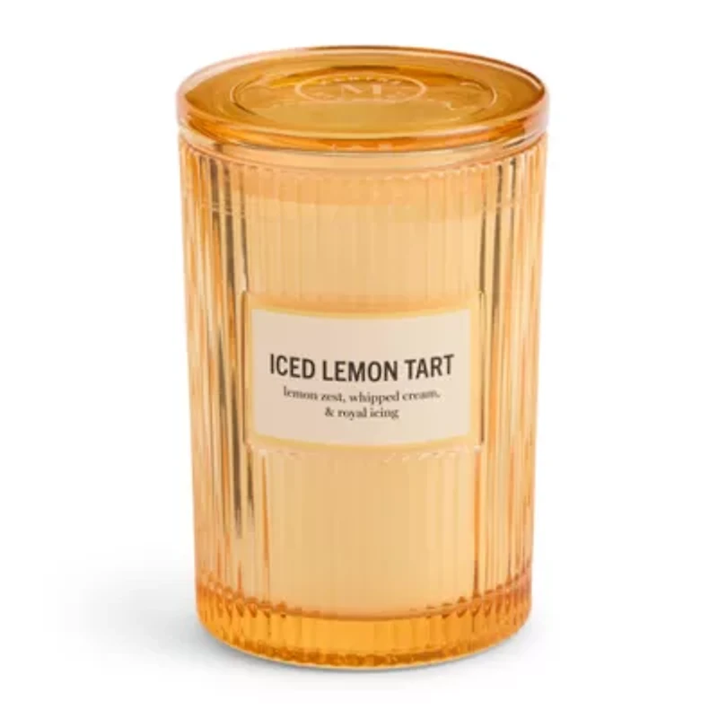 Martha Stewart 19oz Iced Lemon Tart 2-Wick Scented Jar Candle