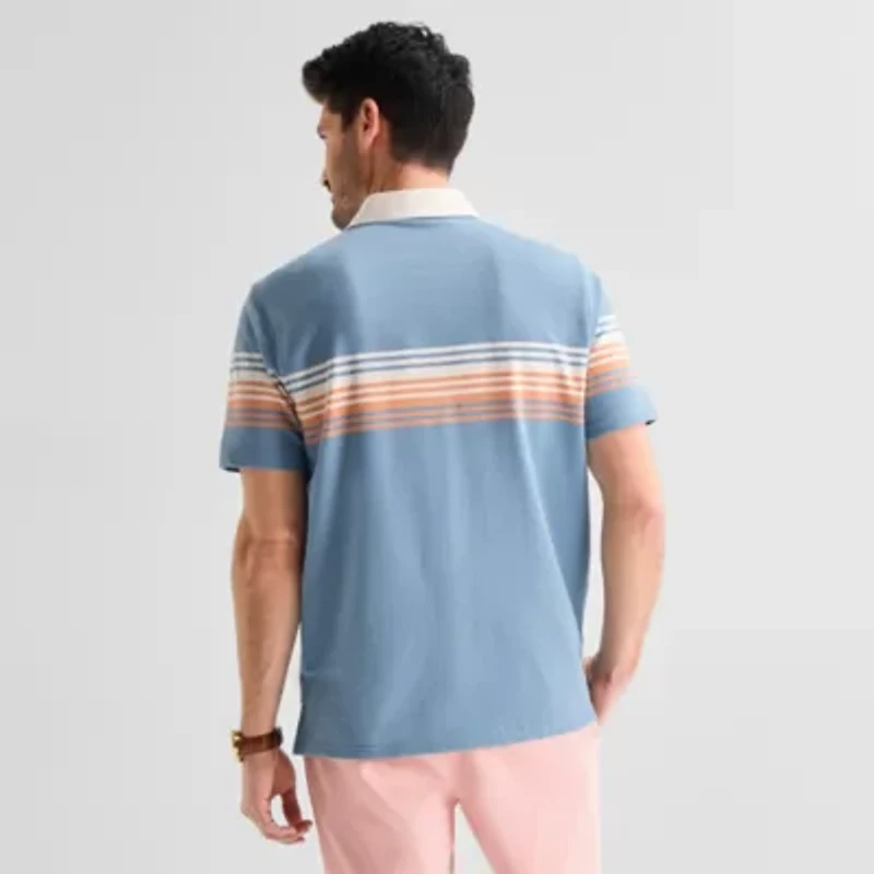 St. John's Bay Rugby Mens Classic Fit Short Sleeve Polo Shirt