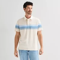 St. John's Bay Rugby Mens Classic Fit Short Sleeve Polo Shirt