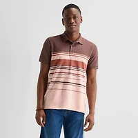 mutual weave Mens Regular Fit Short Sleeve Polo Shirt