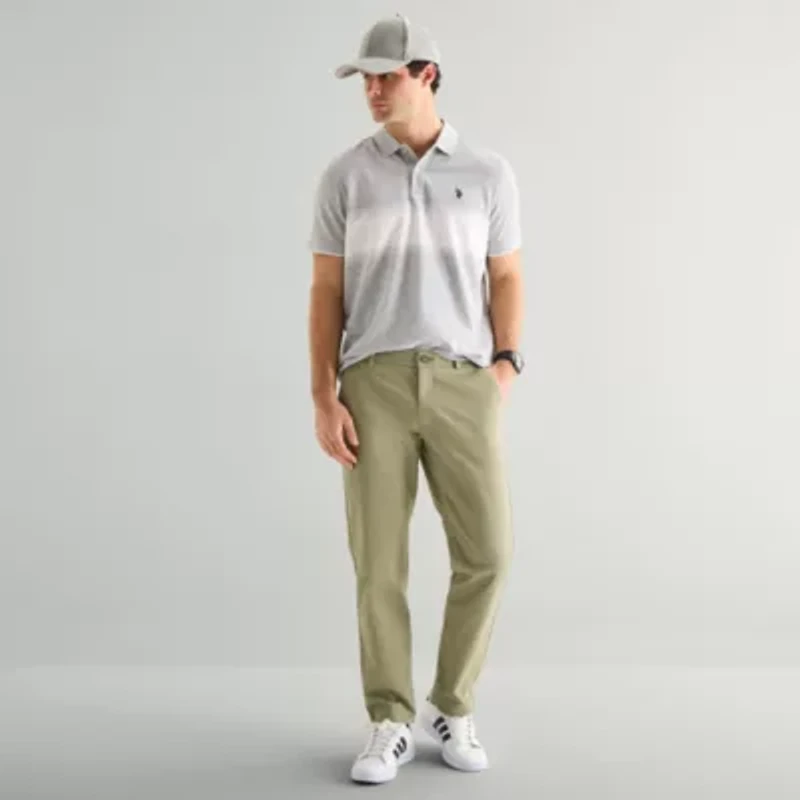 U.S. Polo Assn. Engineered Ombre Stripe Mens Classic Fit Short Sleeve Shirt