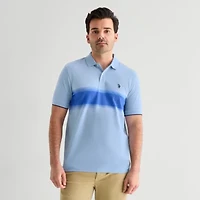 U.S. Polo Assn. Engineered Ombre Stripe Mens Classic Fit Short Sleeve Shirt