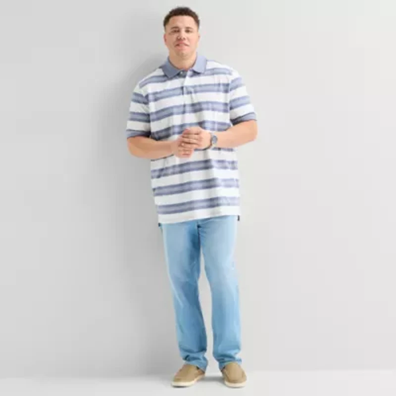 St. John's Bay Essential Oxford Mens Classic Fit Short Sleeve Polo Shirt