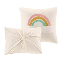 Urban Habitat Kids Ensley Pom 100% Cotton Jacquard Quilt Set With Throw Pillows