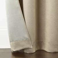 Regal Home Delaney Diamond Grommet Top Embossed Blackout Set of 2 Curtain Panel