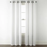 Regal Home Delaney Diamond Grommet Top Embossed Blackout Set of 2 Curtain Panel