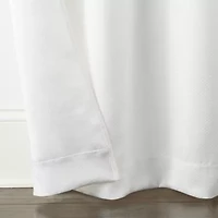 Regal Home Delaney Diamond Grommet Top Embossed Blackout Set of 2 Curtain Panel