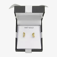 C-Hoop Womens 14K Gold 10mm Hoop Earrings