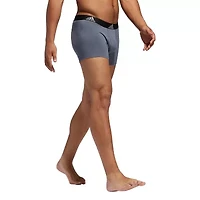 adidas Performance Cotton Mens 3 Pack Multi-Pack Comfort Waistband Stretch Fabric Trunks 5152382a