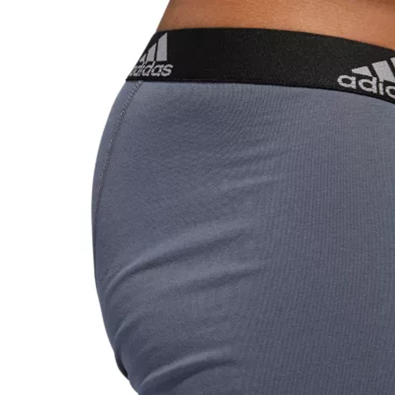 adidas Performance Cotton Mens 3 Pack Multi-Pack Comfort Waistband Stretch Fabric Trunks 5152382a