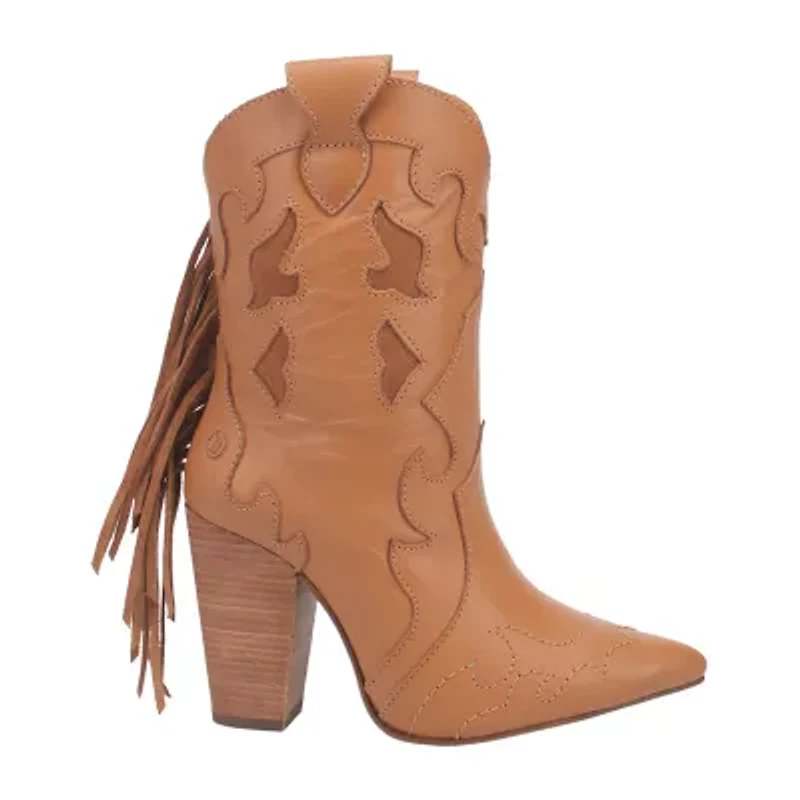 Dingo Womens Lady's Night Stacked Heel Booties