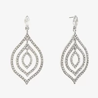 Monet Jewelry Timeless Silver Tone Drama Womens Hypoallergenic Drop Earrings