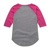 Little & Big Kid Girls Crew Neck Elbow Sleeve Regular Fit Monsters High Graphic T-Shirt