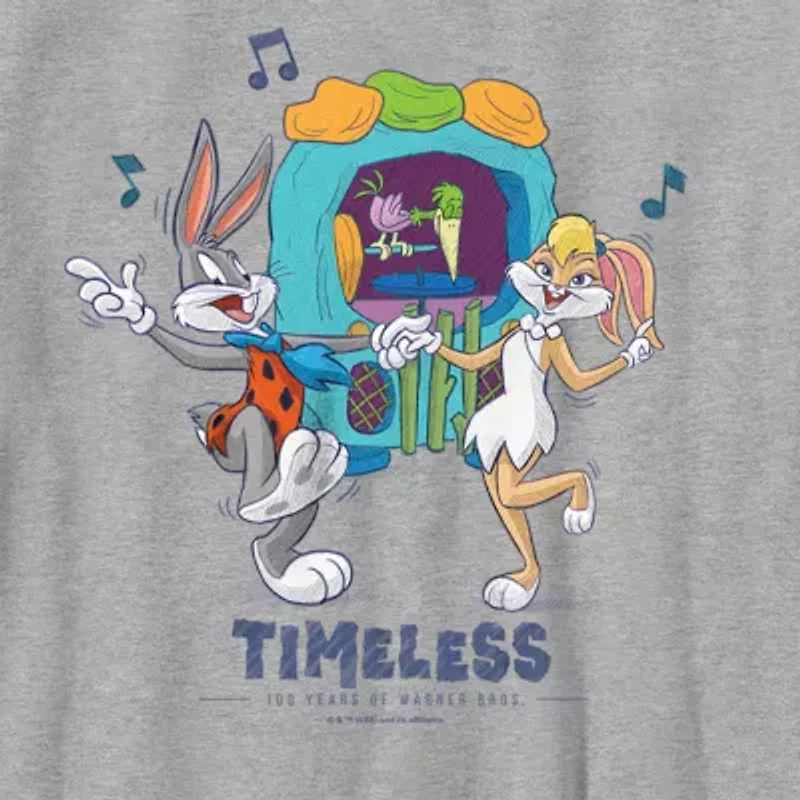 Little & Big Kid Boys Crew Neck Short Sleeve Regular Fit Looney Tunes Graphic T-Shirt