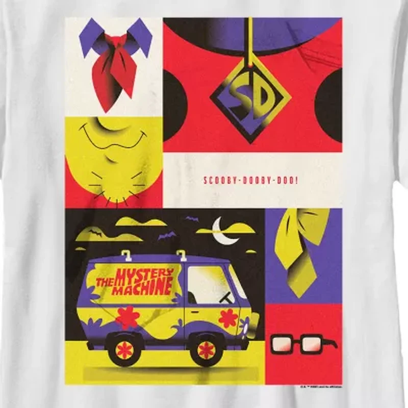 Little & Big Kid Boys Crew Neck Short Sleeve Regular Fit Scooby Doo Graphic T-Shirt