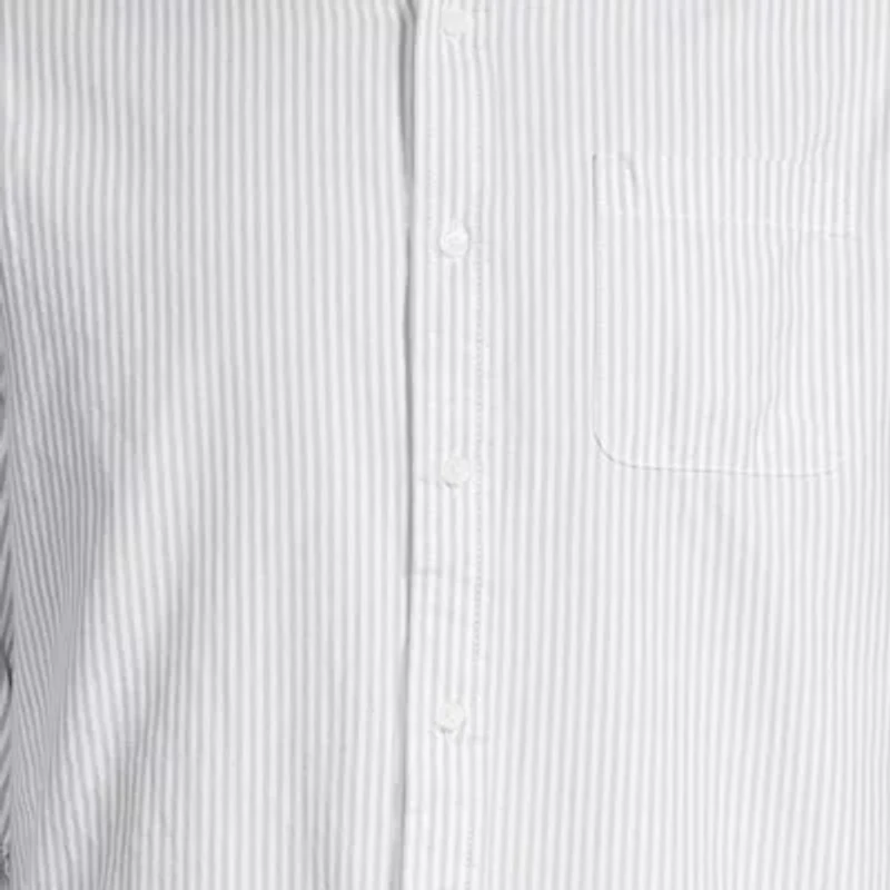 St. John's Bay Performance Oxford Mens Long Sleeve Slim Fit Button-Down Shirt