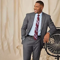 Collection By Michael Strahan Sharkskin Mens Modern Fit Suit Jacket