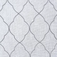 Regal Home Bayview Grommet Top Embroidered Sheer Single Curtain Panel