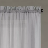 Regal Home Crushed Voile Solid Rod Pocket Sheer Single Curtain Panel