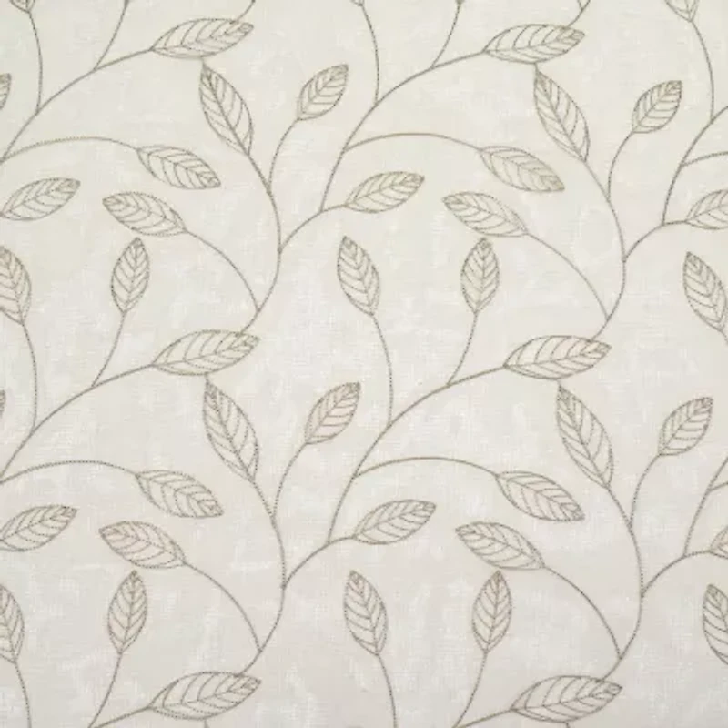 Regal Home Jaffa Grommet Top Embroidered Sheer Set of 2 Curtain Panel