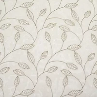 Regal Home Jaffa Grommet Top Embroidered Sheer Set of 2 Curtain Panel