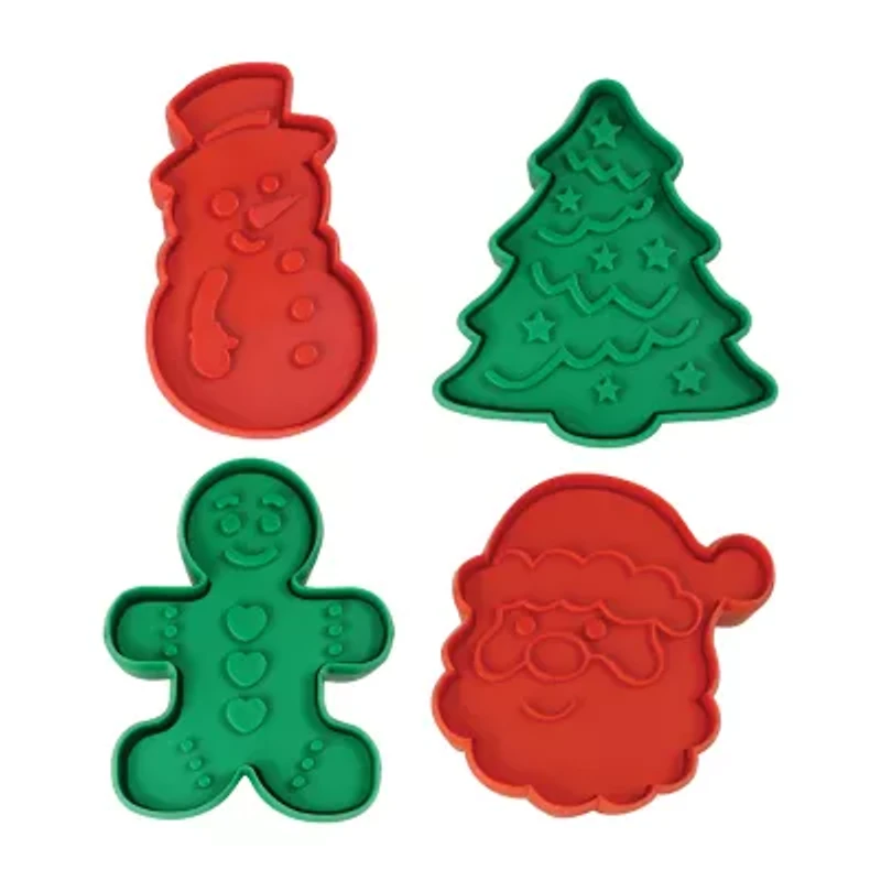 R&M International Llc Christmas 4-pc. Cookie Stampers