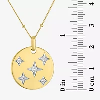 Diamond Addiction (G-H / Si2-I1) North Star Womens 1/4 CT. T.W. Lab Grown White Diamond 14K Gold Over Silver 18 Inch Pendant Necklace