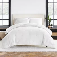 Casual Comfort Waffle Textured Midweight Down Alternative Comforter Set