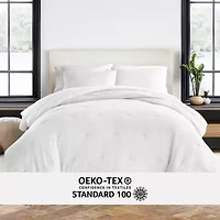 Casual Comfort Waffle Textured Midweight Down Alternative Comforter Set