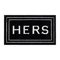 Mohawk Home Knitted His & Hers Bath Mat