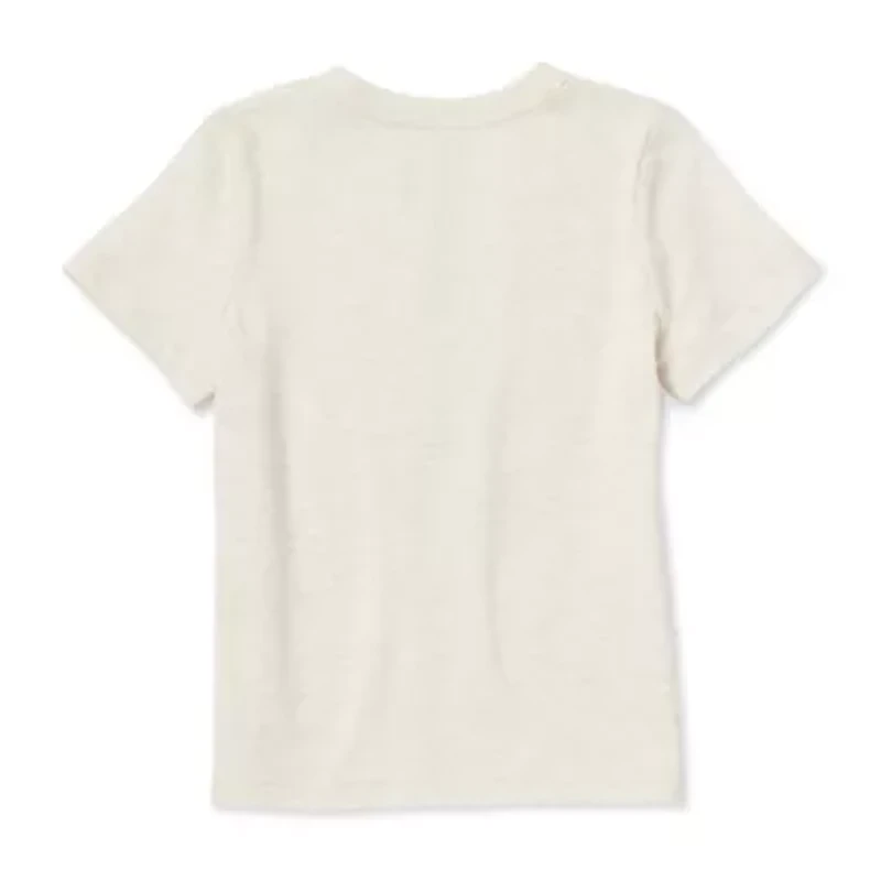 Okie Dokie Toddler & Little Boys Crew Neck Short Sleeve Regular Fit Graphic T-Shirt