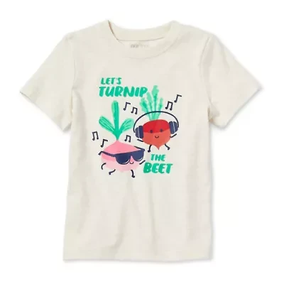 Okie Dokie Toddler & Little Boys Crew Neck Short Sleeve Regular Fit Graphic T-Shirt