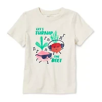 Okie Dokie Toddler & Little Boys Crew Neck Short Sleeve Regular Fit Graphic T-Shirt