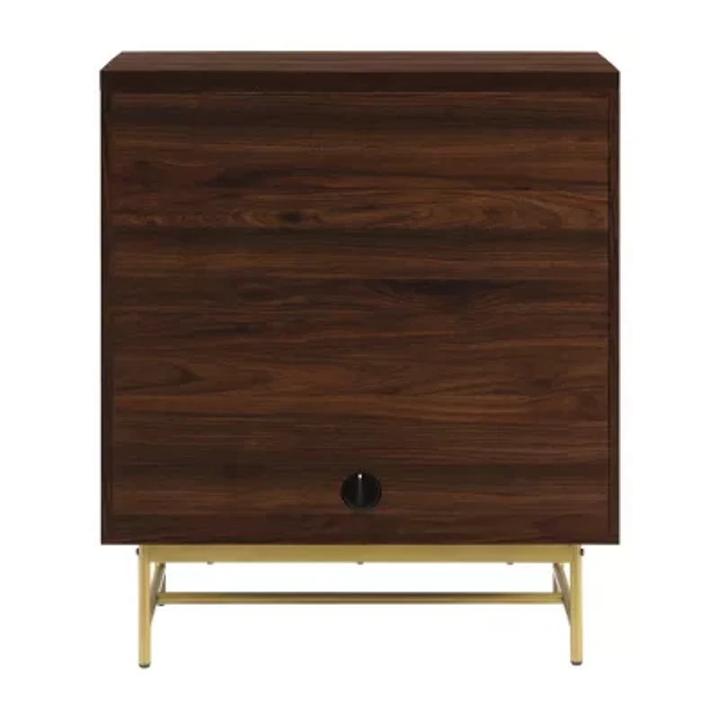 Scandinavian 2-Door Accent Cabinet