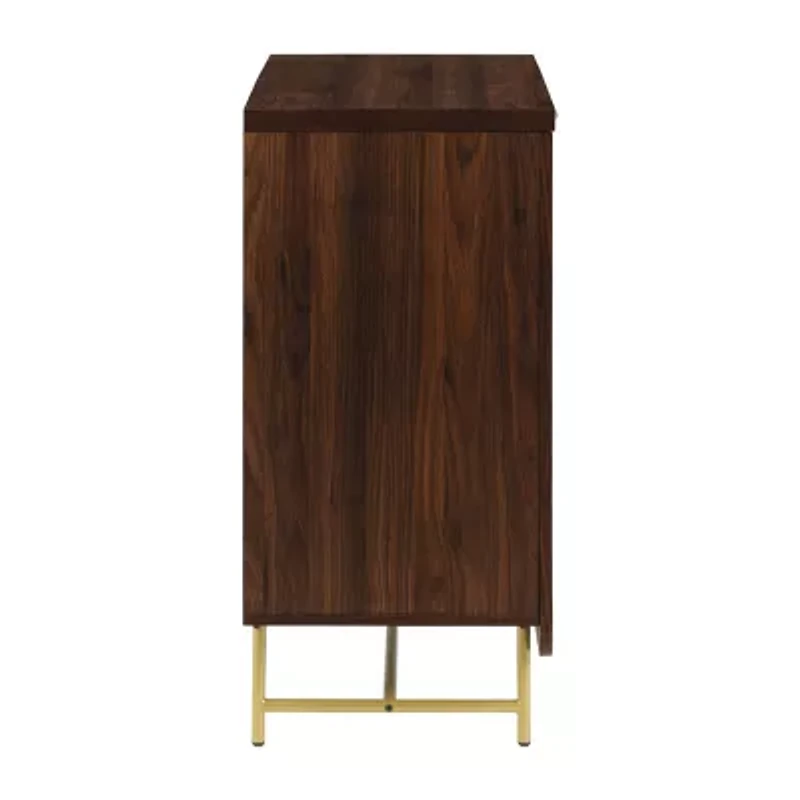 Scandinavian 2-Door Accent Cabinet
