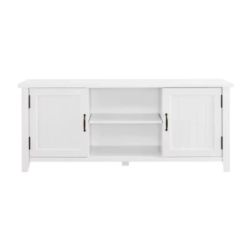 Farmhouse 2-Door Simple Rustic TV Stand