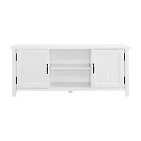 Farmhouse 2-Door Simple Rustic TV Stand