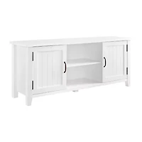 Farmhouse 2-Door Simple Rustic TV Stand