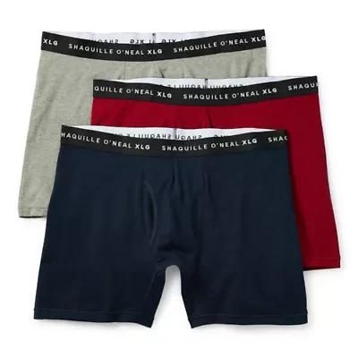 Shaquille O'Neal XLG™ Activated Cooling Mens Big and Tall 3 Pack Boxer Briefs 346161