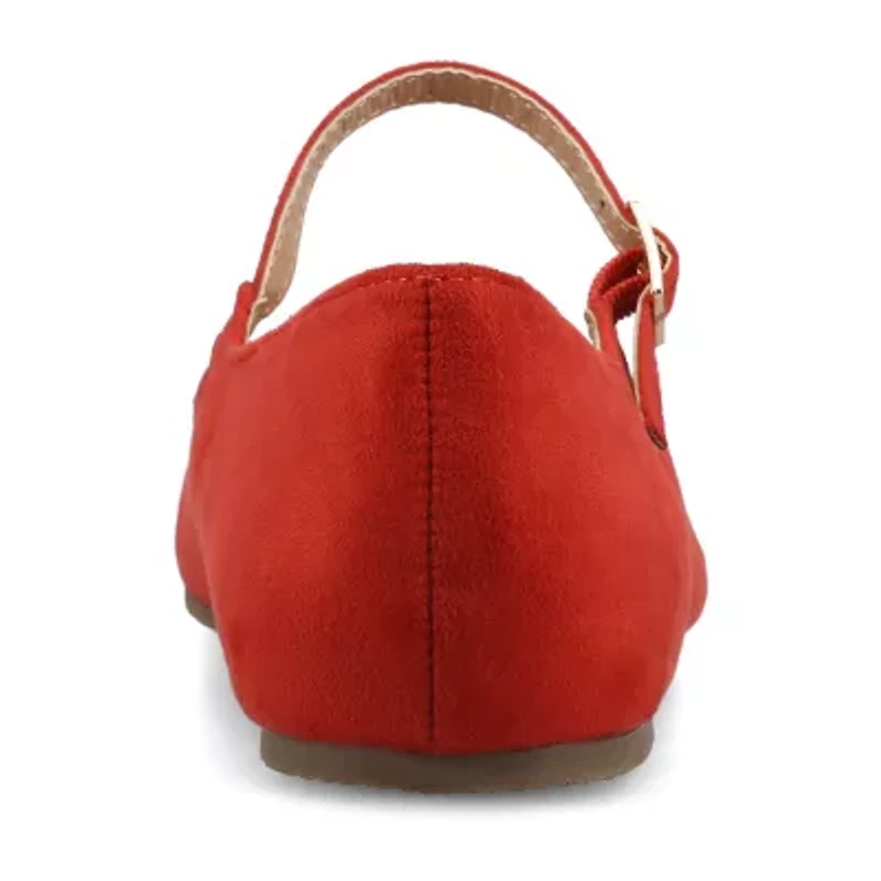 Journee Collection Carrie-Wd Womens Square Mary Jane Shoes Wide Width